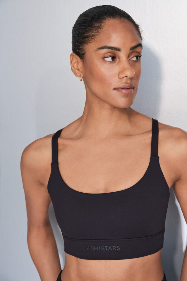 Dash and Stars Sujetador deportivo SOFT MOVE negro negro