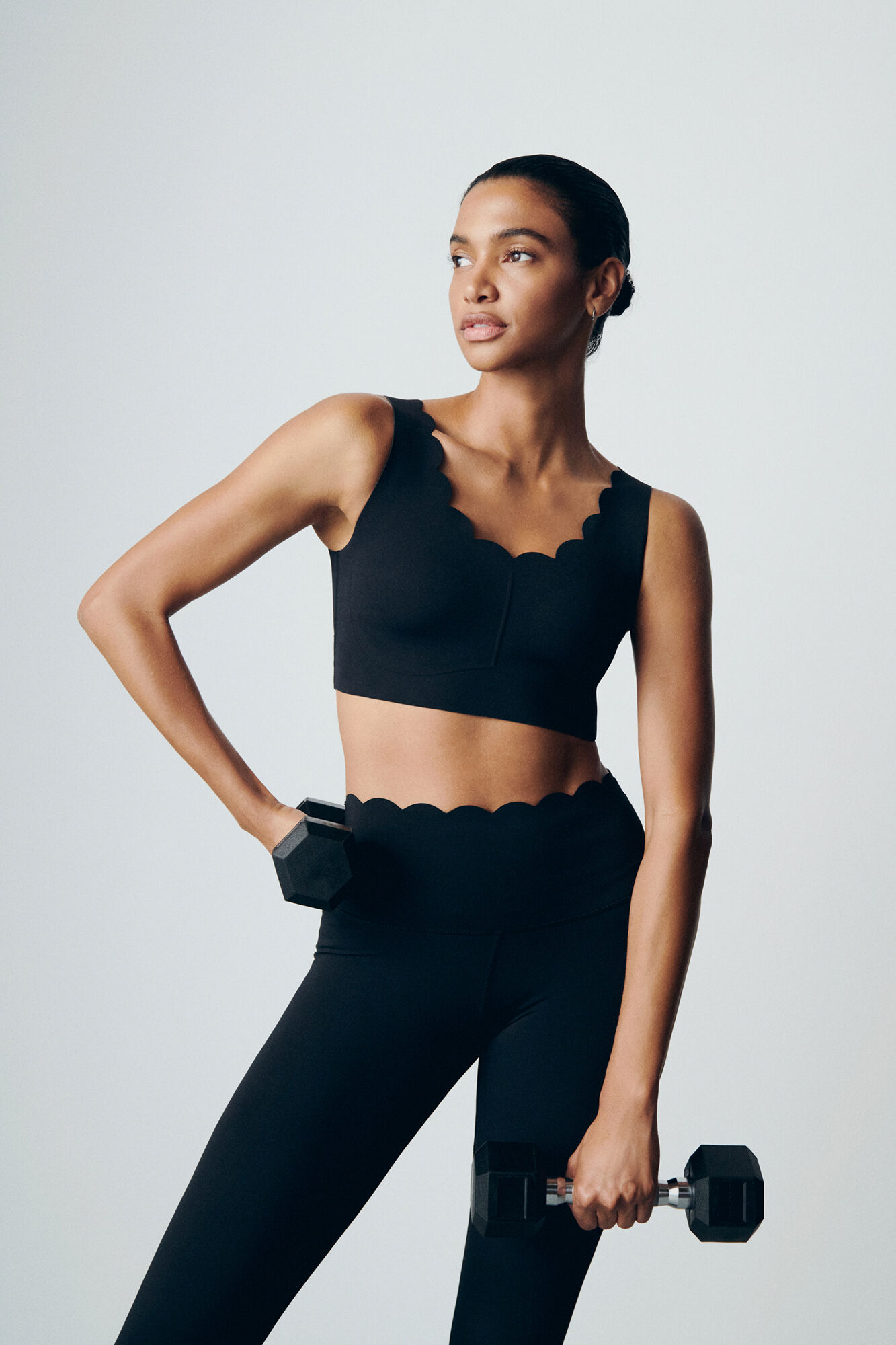 Dash and Stars Sujetador deportivo COMPRESSIVE negro