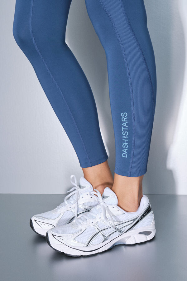 Dash and Stars Leggings 4D STRETCH tobillero azul azul