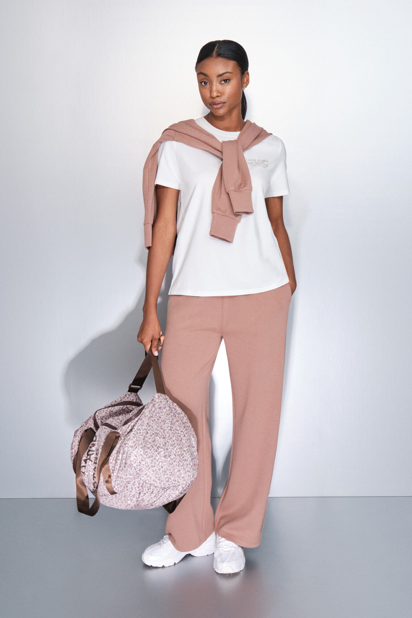 Dash and Stars Camiseta manga corta algod&oacute;n blanco