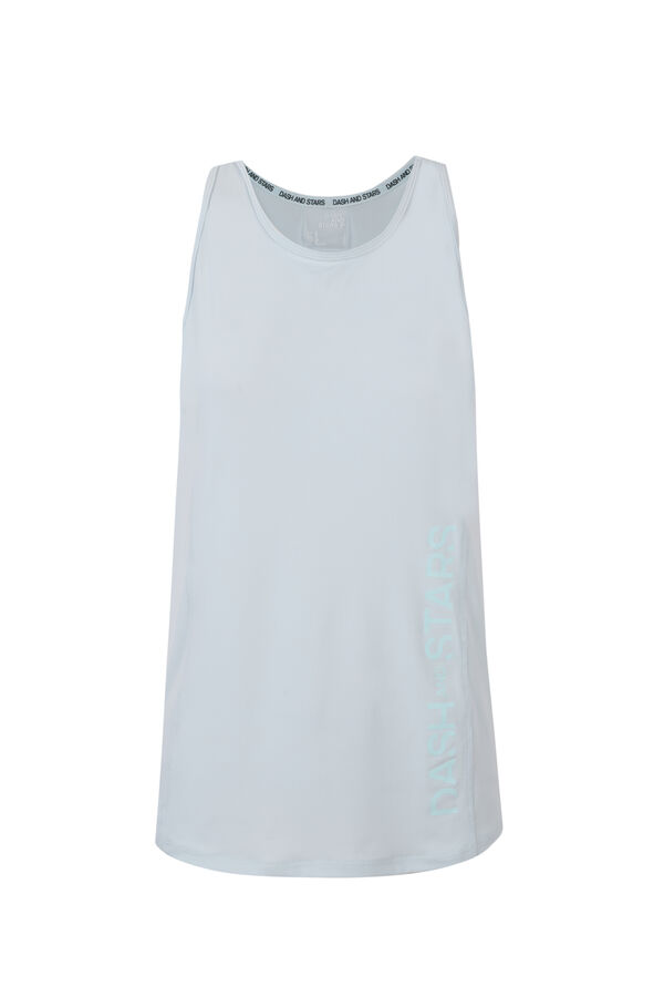 Dash and Stars Camiseta microfibra perforada azul azul