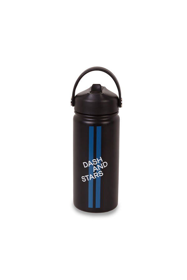 Dash and Stars Botella acero inoxidable negra negro