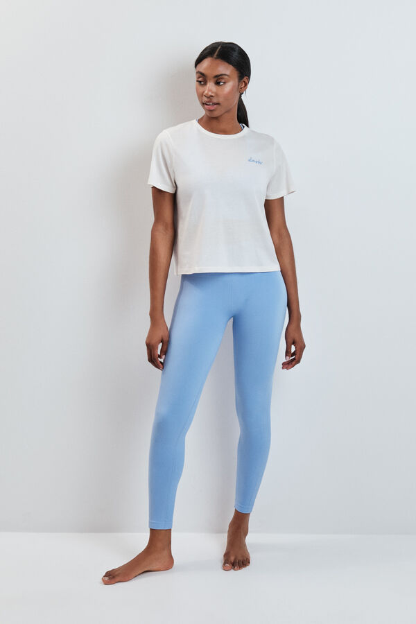 Dash and Stars Camiseta manga corta extra suave blanca blanco