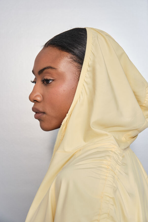 Dash and Stars Chaqueta ligera reversible capucha amarillo estampado