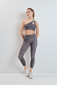 Dash and Stars Leggings 4D STRETCH crop estampado bitonal