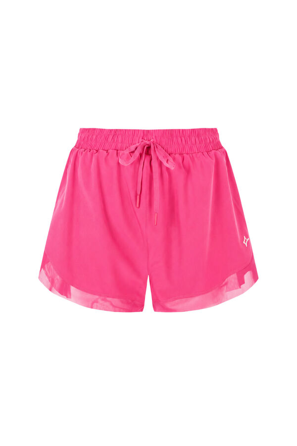 Dash and Stars Short ultra ligero malla rosa rosa
