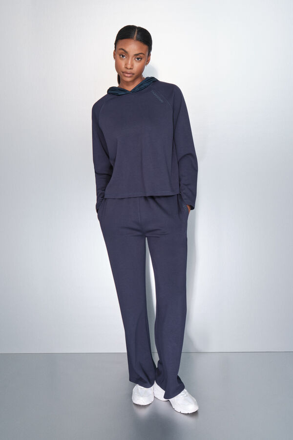 Dash and Stars Pantalón recto ancho azul oscuro azul