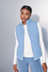 Dash and Stars Chaleco acolchado forrado azul azul