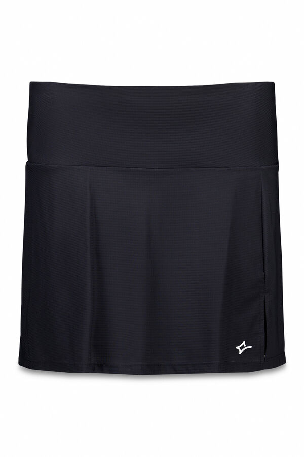 Dash and Stars Falda microfibra negra malla interior negro