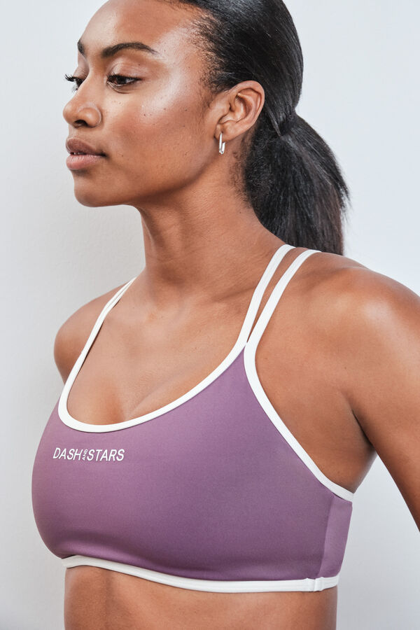 Dash and Stars Sujetador deportivo 4D Stretch morado morado/lila