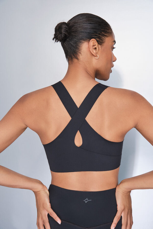 Dash and Stars Sujetador deportivo COMPRESSIVE negro negro