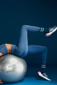 Dash and Stars Leggings 4D STRETCH tobillero azul