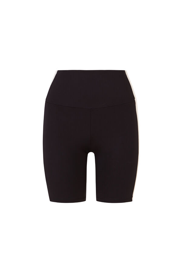 Dash and Stars Leggings ciclista 4D STRETCH contraste negro negro