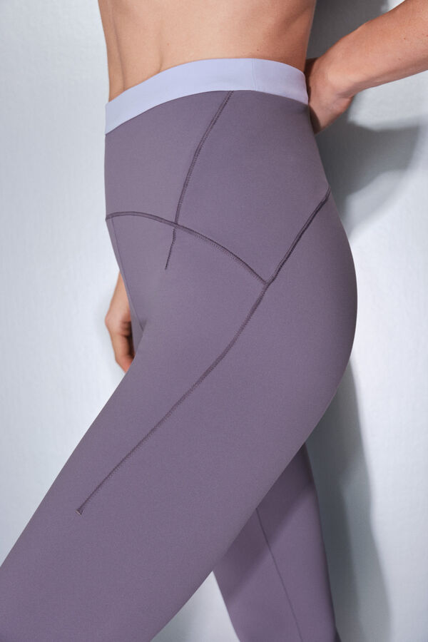 Dash and Stars Leggings SOFT MOVE crop lavanda morado/lila