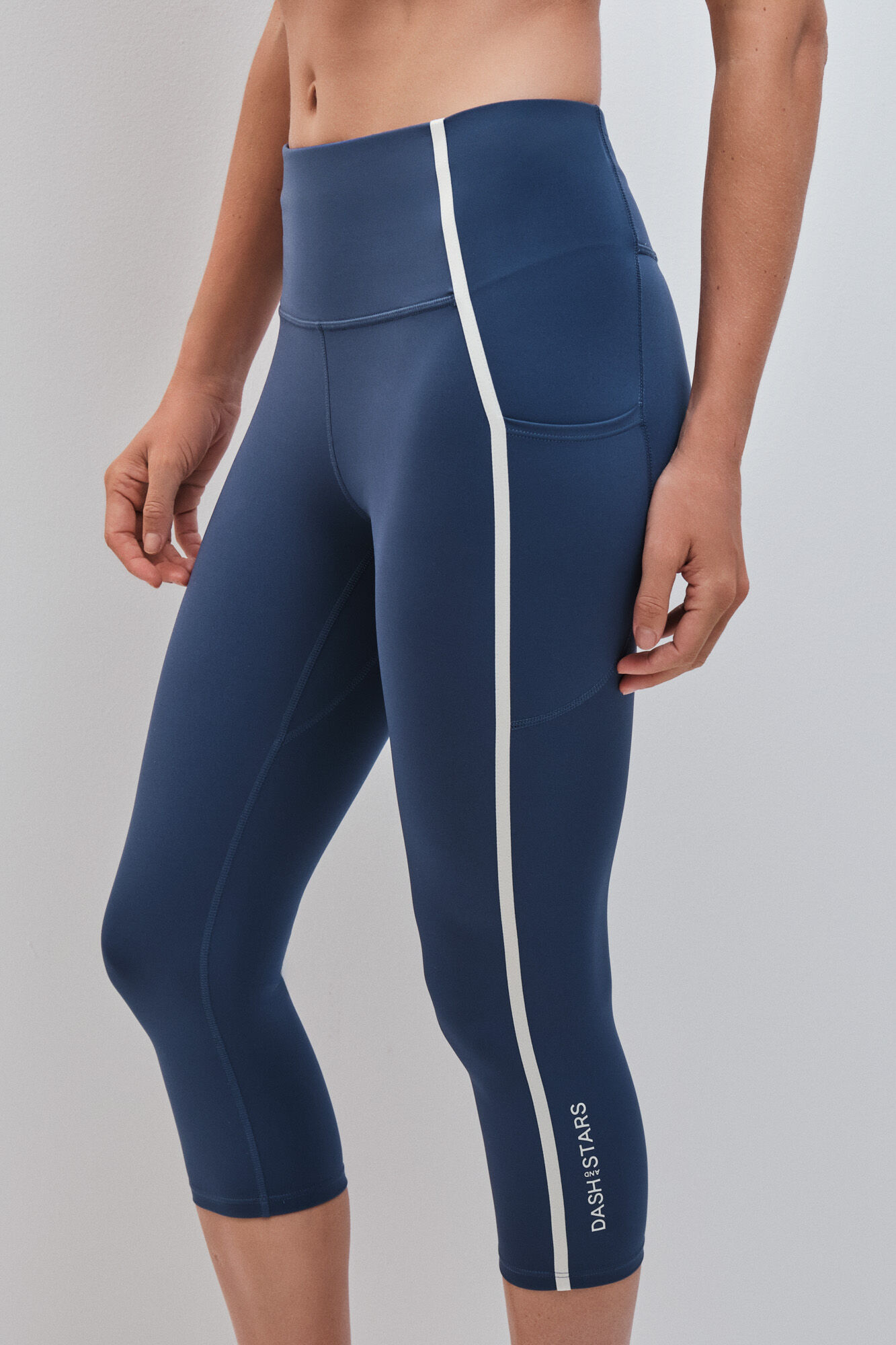 Dash and Stars Leggings pirata 4D STRETCH azul