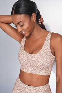 Dash and Stars Sujetador deportivo 4D STRETCH animal print blanco