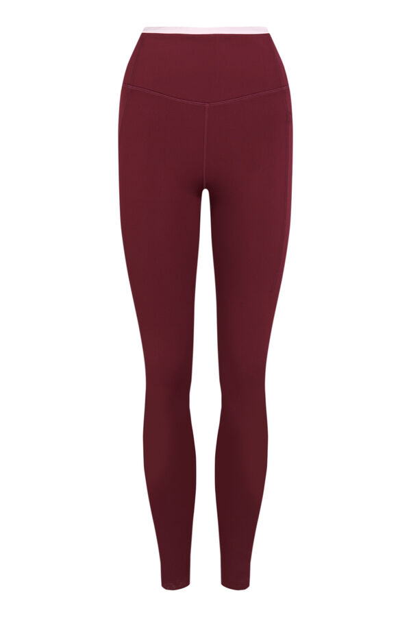 Dash and Stars Leggings burdeos 4D STRETCH rojo