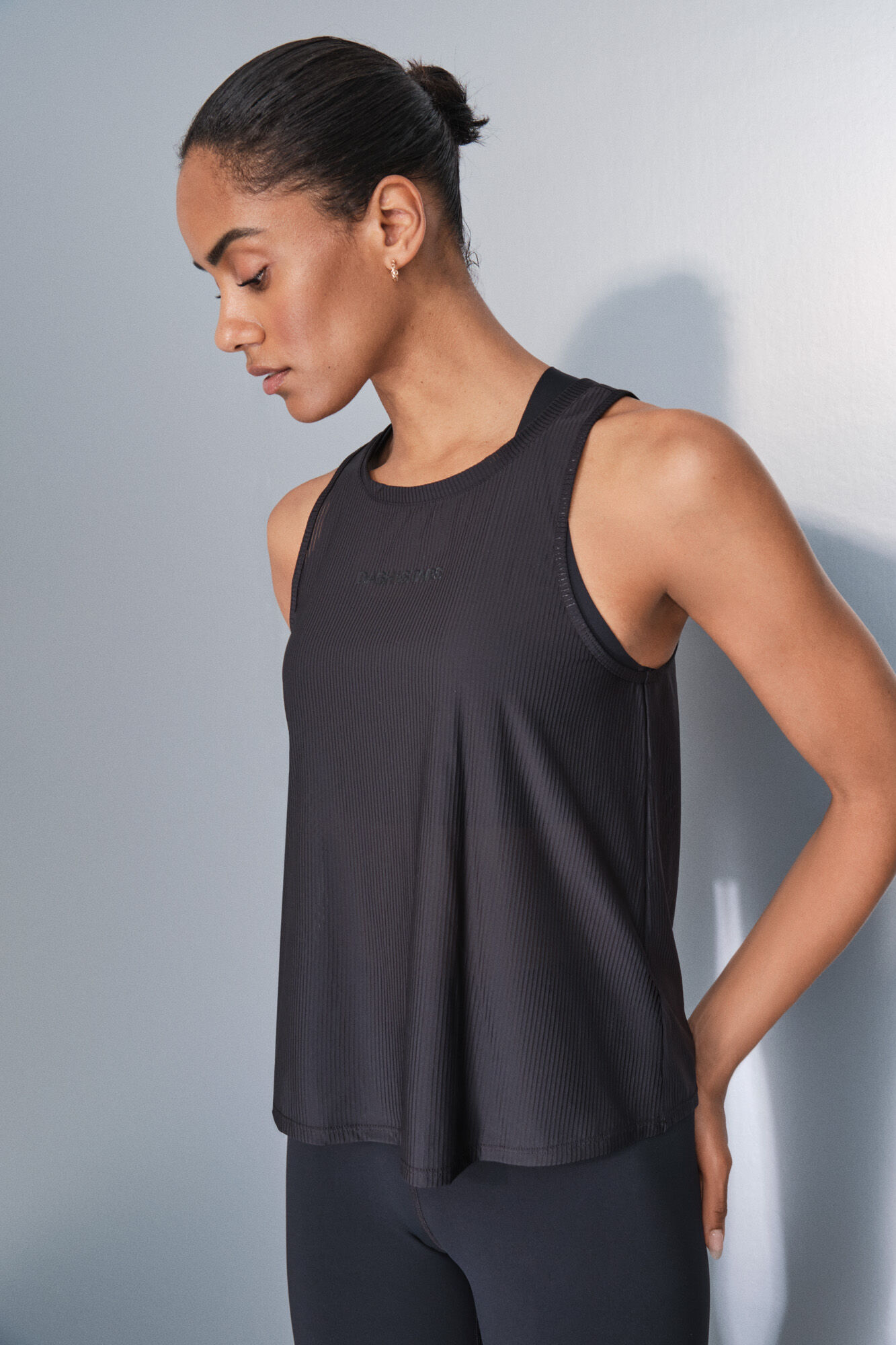 Dash and Stars Camiseta halter negro