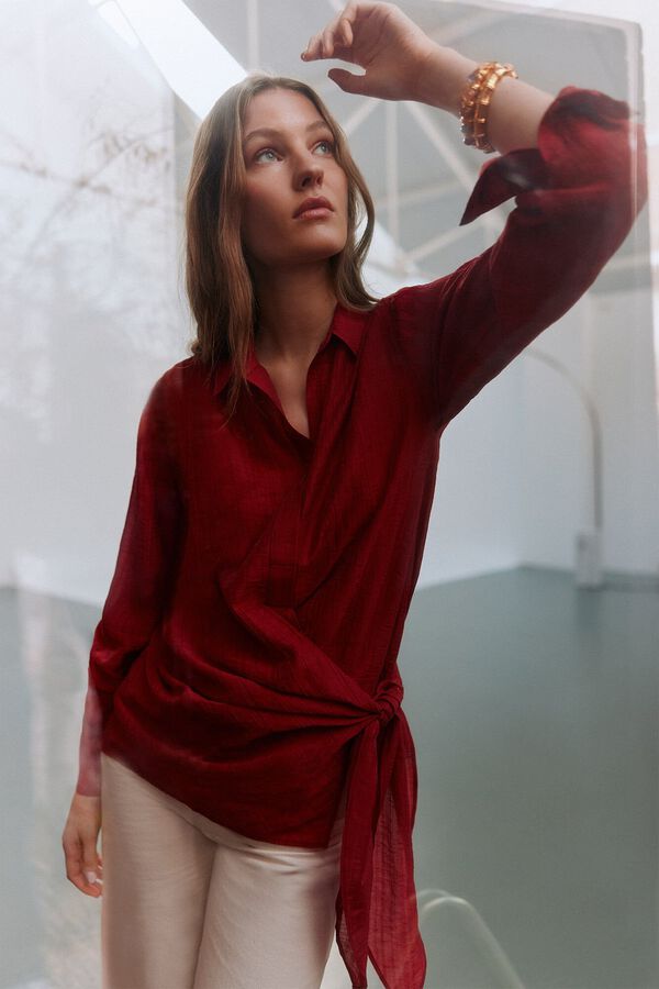 Hoss Intropia Cosette. Blusa de rayas rojo