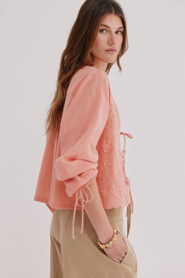 Hoss Intropia Galilea. Blusa manga larga Rosa