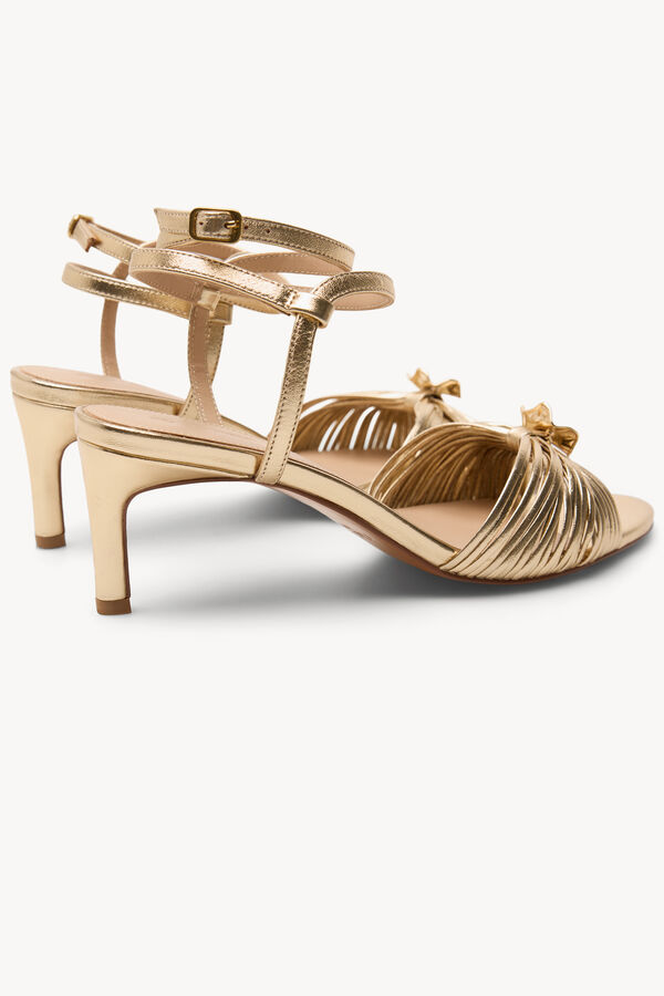 Hoss Intropia Maider. Sandalias piel tac&oacute;n medio Amarillo