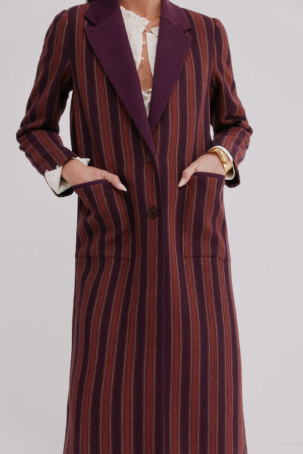 Hoss Intropia Francesca. Levita a rayas Granate