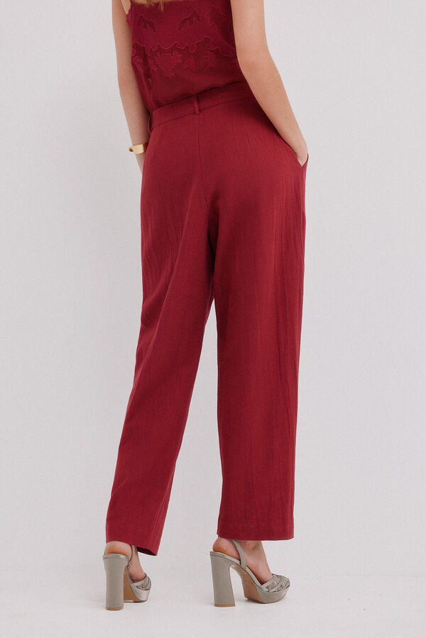 Hoss Intropia Philippa. Pantalones con pliegues Rosa