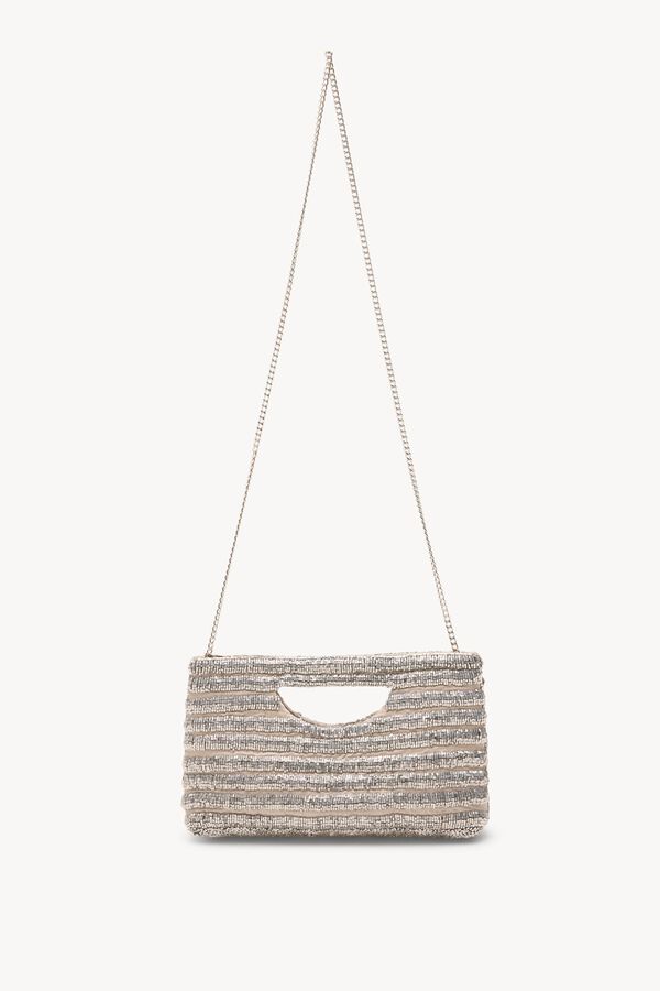 Hoss Intropia Nina. Bolso de mano abalorios Gris
