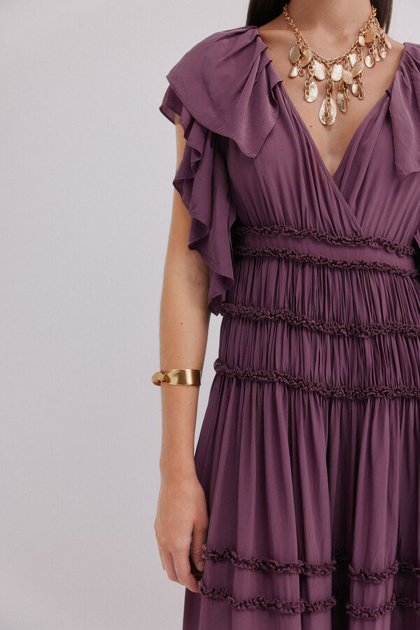 Hoss Intropia Anna. Vestido fluido Morado