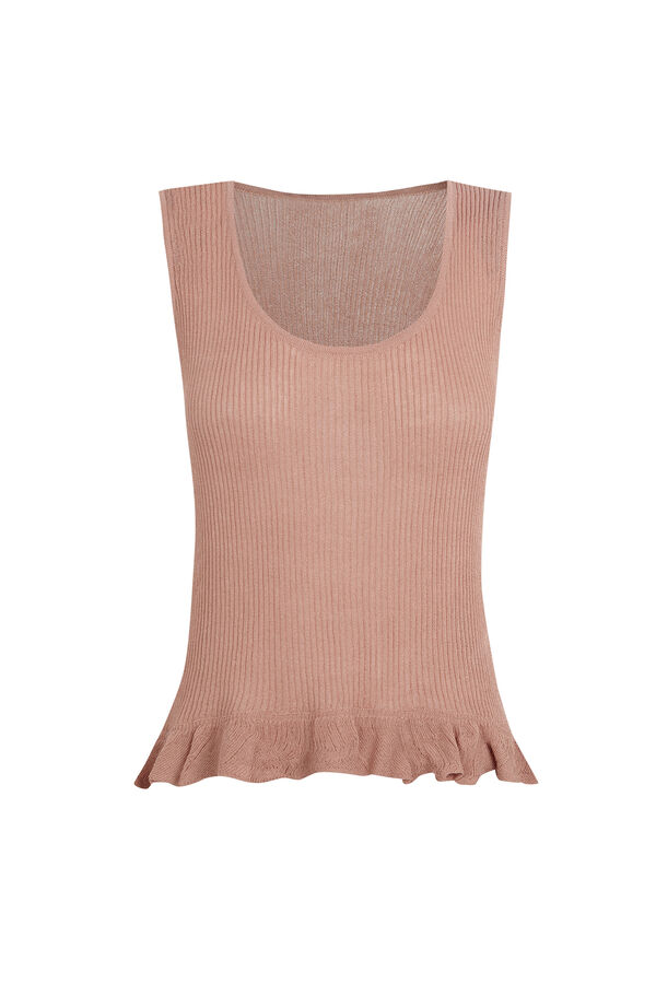 Hoss Intropia Ivetta. Top con volante Rosa