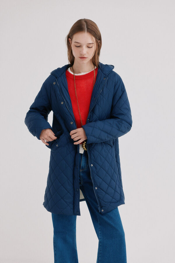 Hoss Intropia Daneris. Chaqueta midi Azul marino
