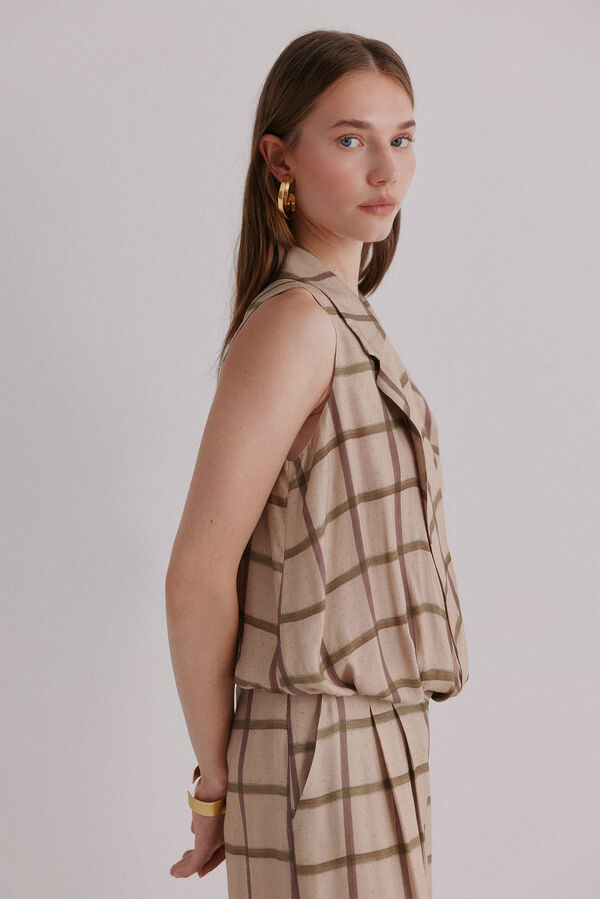 Hoss Intropia Gia. Blusa estampada Marfil