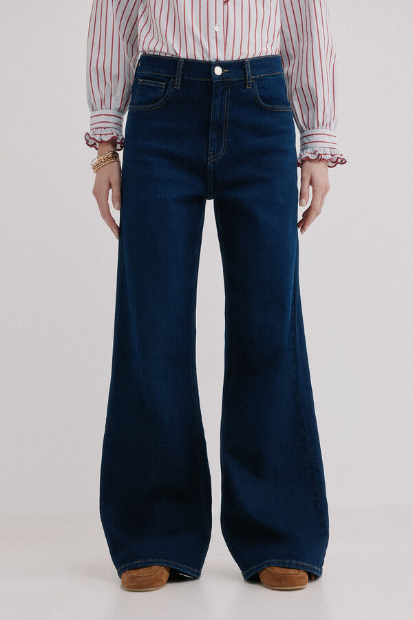 Hoss Intropia Bahiana. Vaqueros wideleg Azul marino