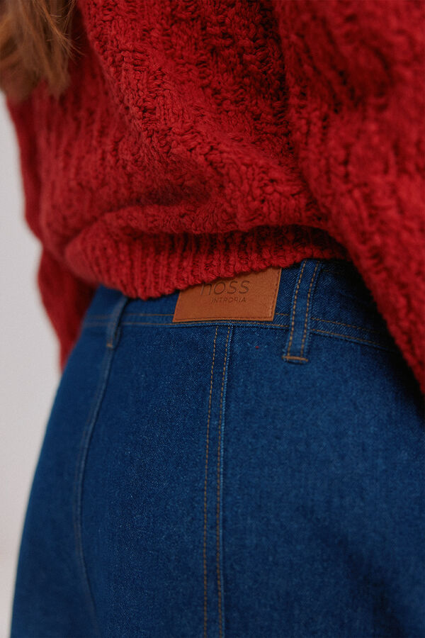 Hoss Intropia Regina. Falda denim Azul marino