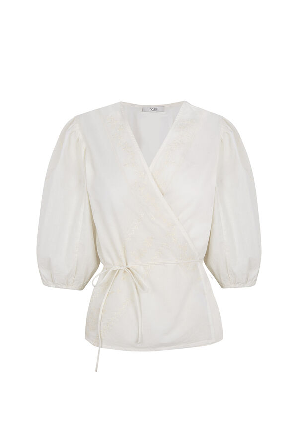Hoss Intropia Cintia. Blusa cruzada Marfil