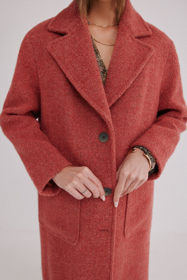 Hoss Intropia Flora. Abrigo con bolsillos Rosa