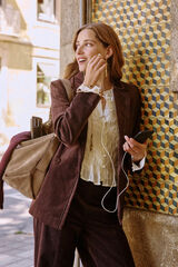 Hoss Intropia Esther. Blazer de pana Marron