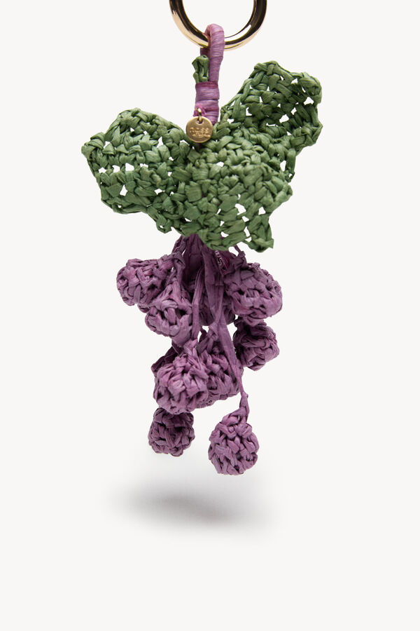 Hoss Intropia Lorena. Charm uva de rafia Morado