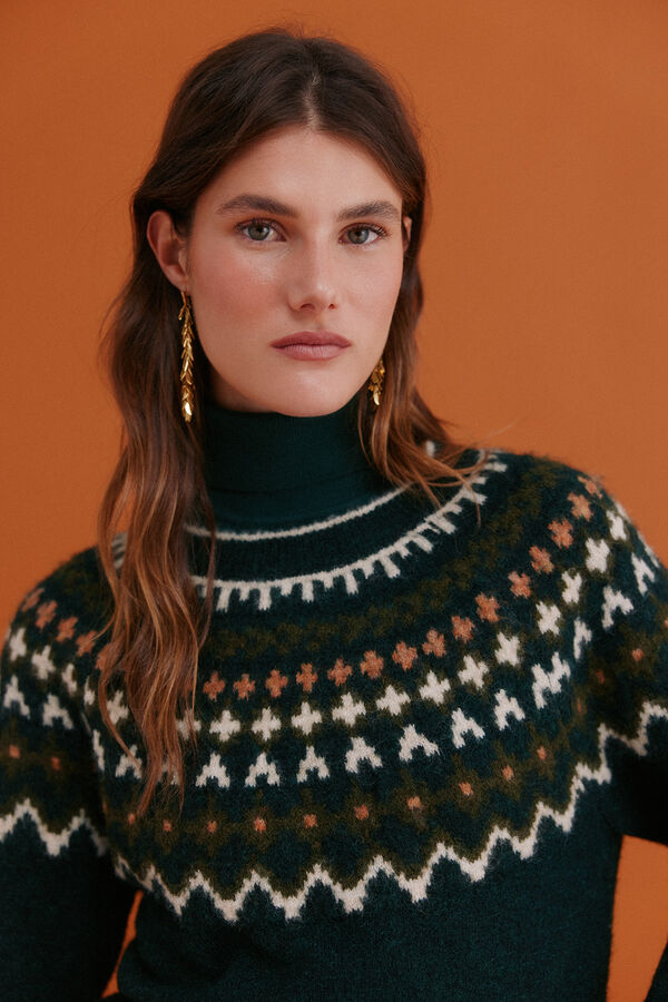 Hoss Intropia Ilma. Jersey grecas Verde