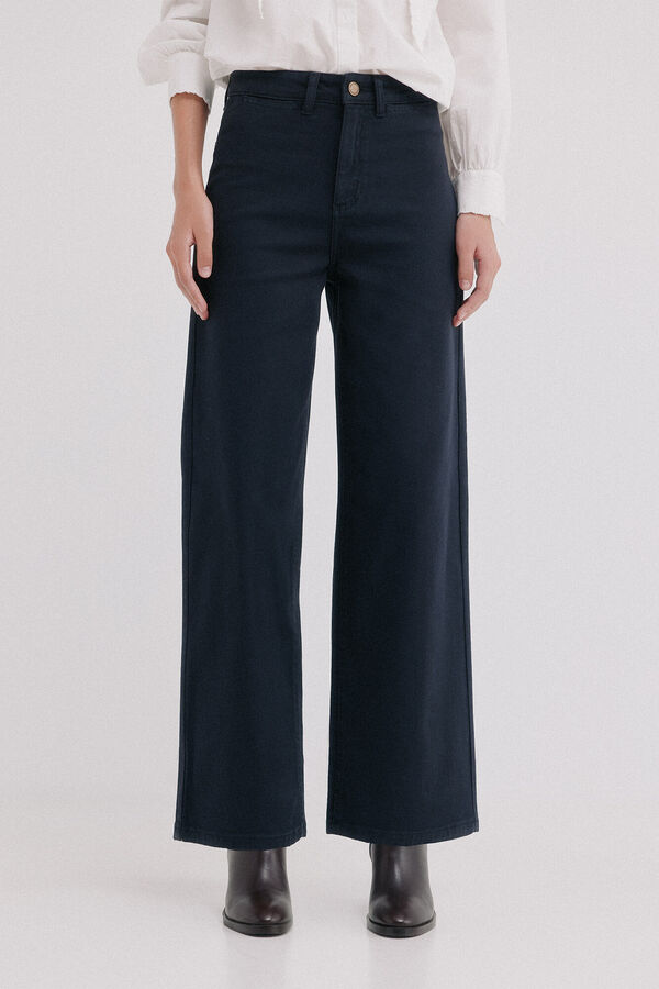 Hoss Intropia Piera. Pantal&oacute;n jacquard Gris oscuro