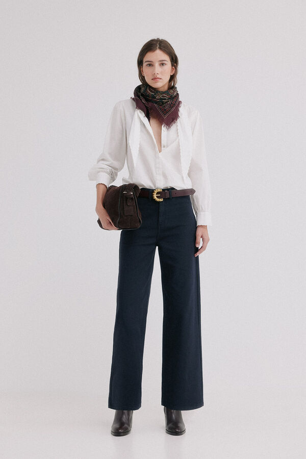 Hoss Intropia Piera. Pantal&oacute;n jacquard Gris oscuro