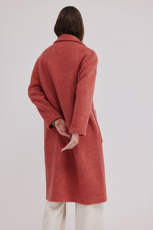 Hoss Intropia Flora. Abrigo con bolsillos Rosa