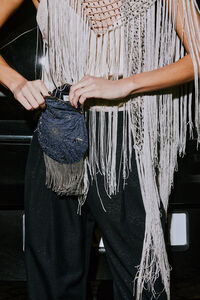 Hoss Intropia Norma. Bolso terciopelo abalorios