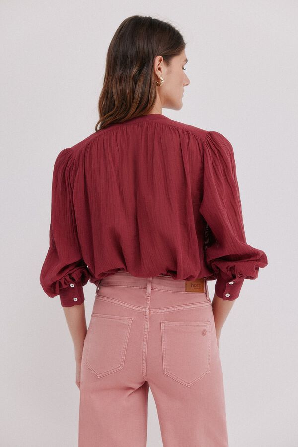 Hoss Intropia C&oacute;sima. Blusa bordados florales Rosa
