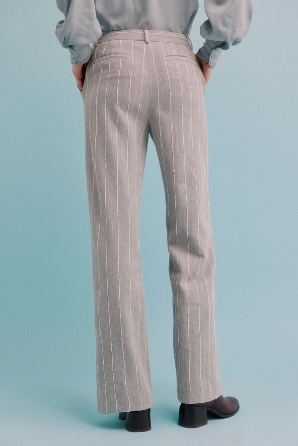 Hoss Intropia Penny. Pantal&oacute;n a rayas Gris