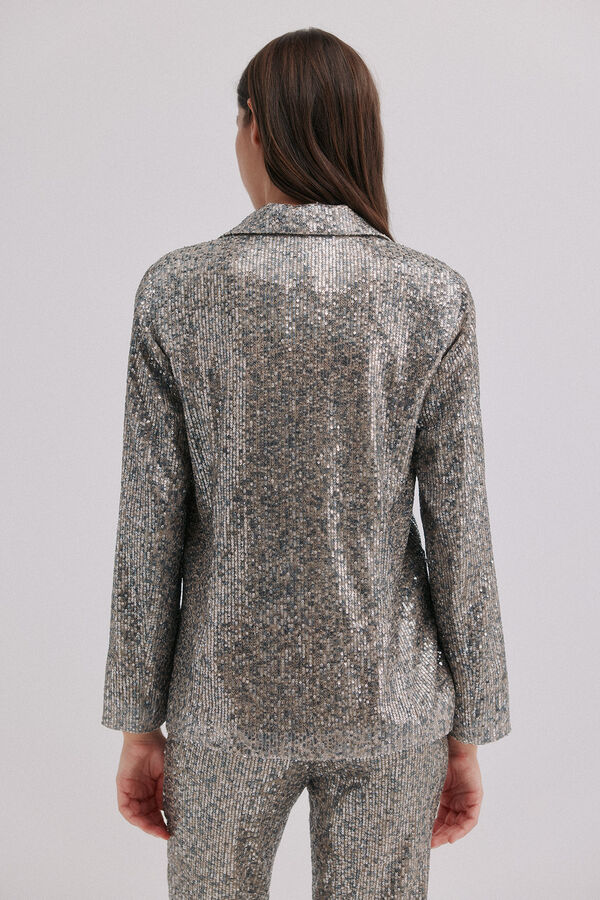 Hoss Intropia Emilia. Blazer lentejuelas Gris