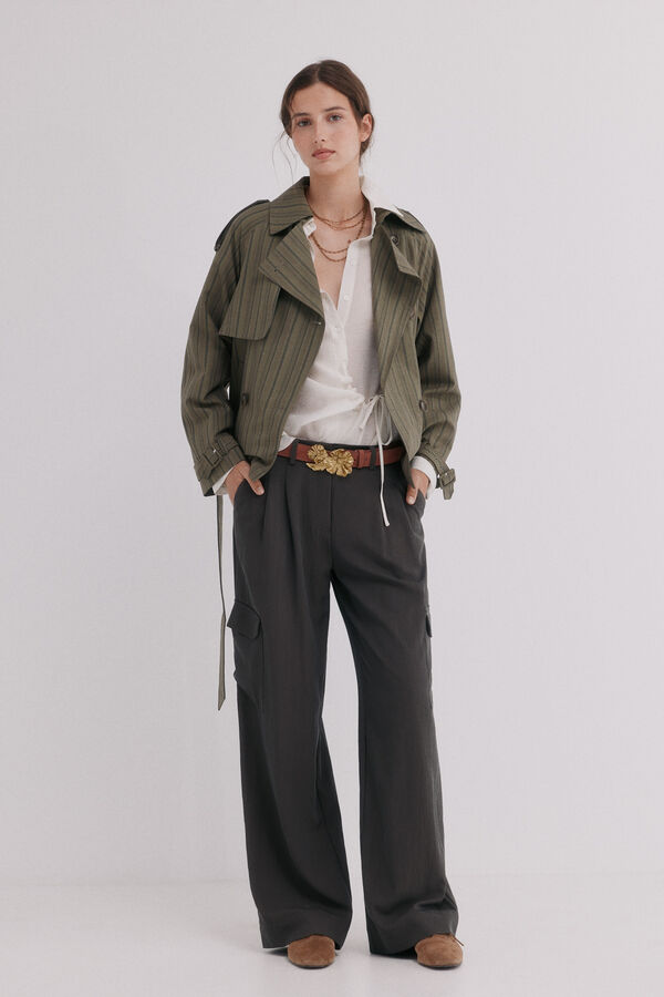 Hoss Intropia Elvira. Trench corta Verde