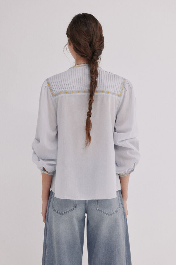 Hoss Intropia Catia. Blusa jaretas Azul