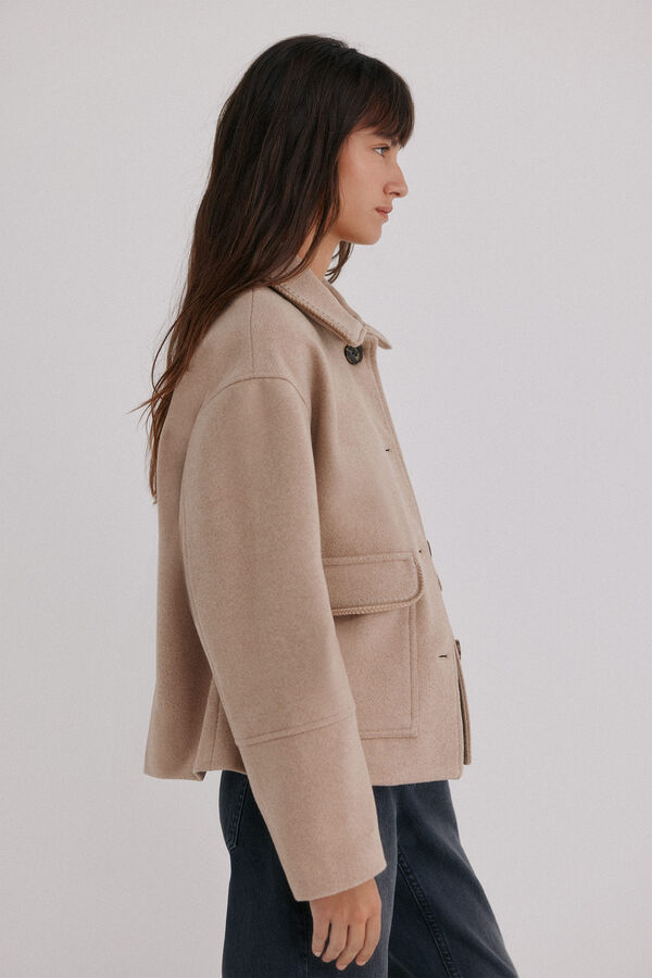 Hoss Intropia Fabiana. Abrigo corto Gris