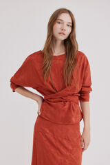 Hoss Intropia Clea .Blusa jacquard Rosa